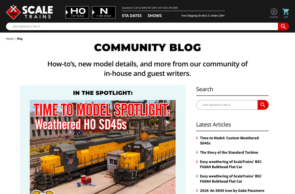 Scale Trains Community Blog