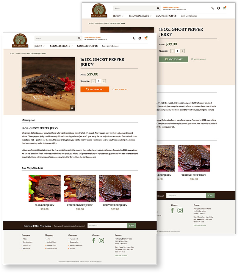 Smoked Meats Example of A/B Testing